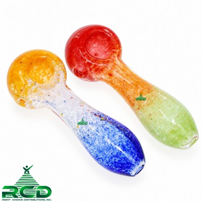 GLASS PIPE MULTI FRIT ART GP352